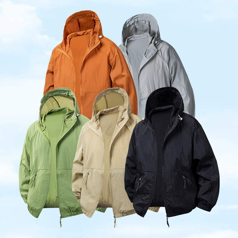 Лёгкая ветровка‑куртка от солнца с капюшоном, дышащая, S–3XL