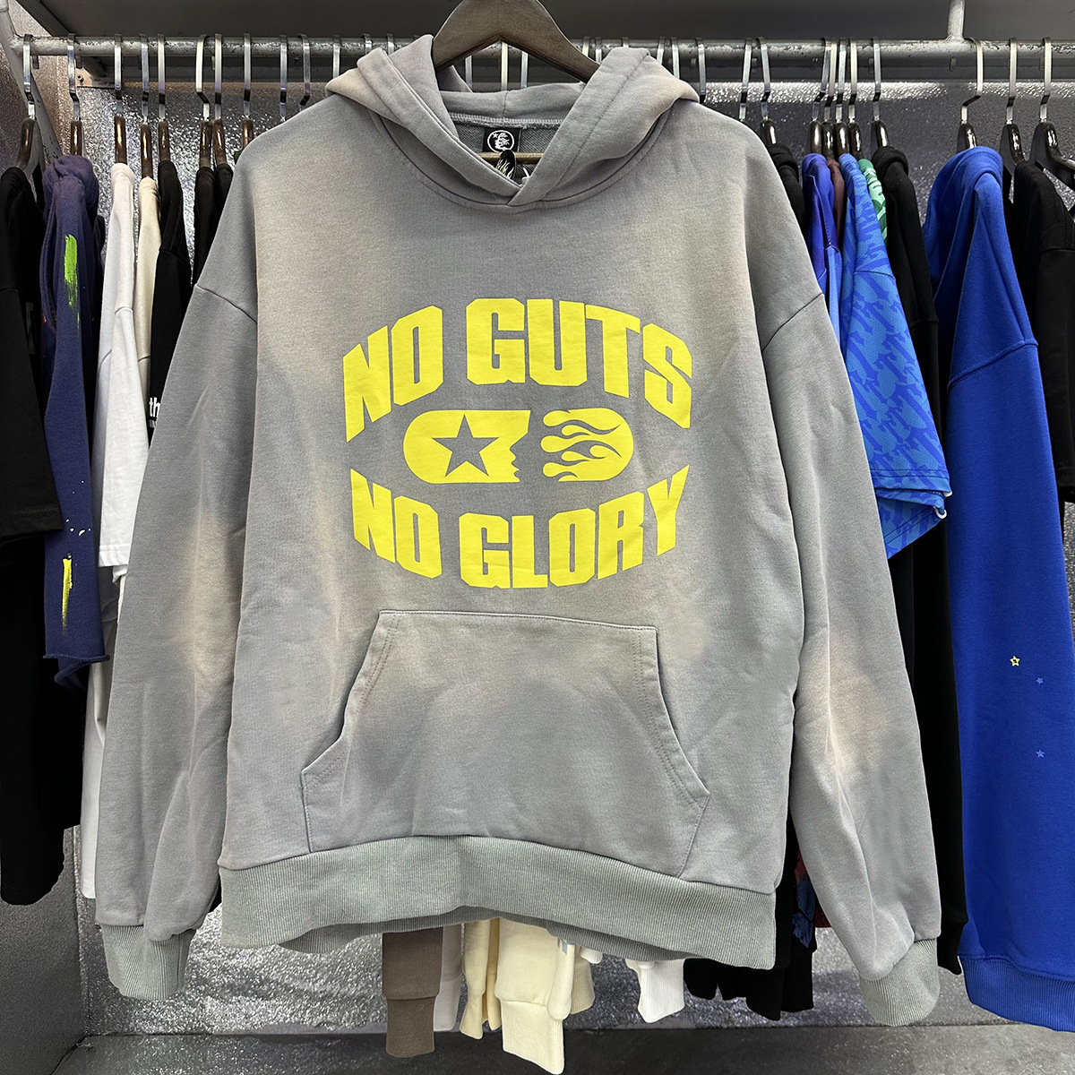 跨境外贸潮牌Print Hoodie ins同款欧美高街潮流男女帽衫卫衣外套