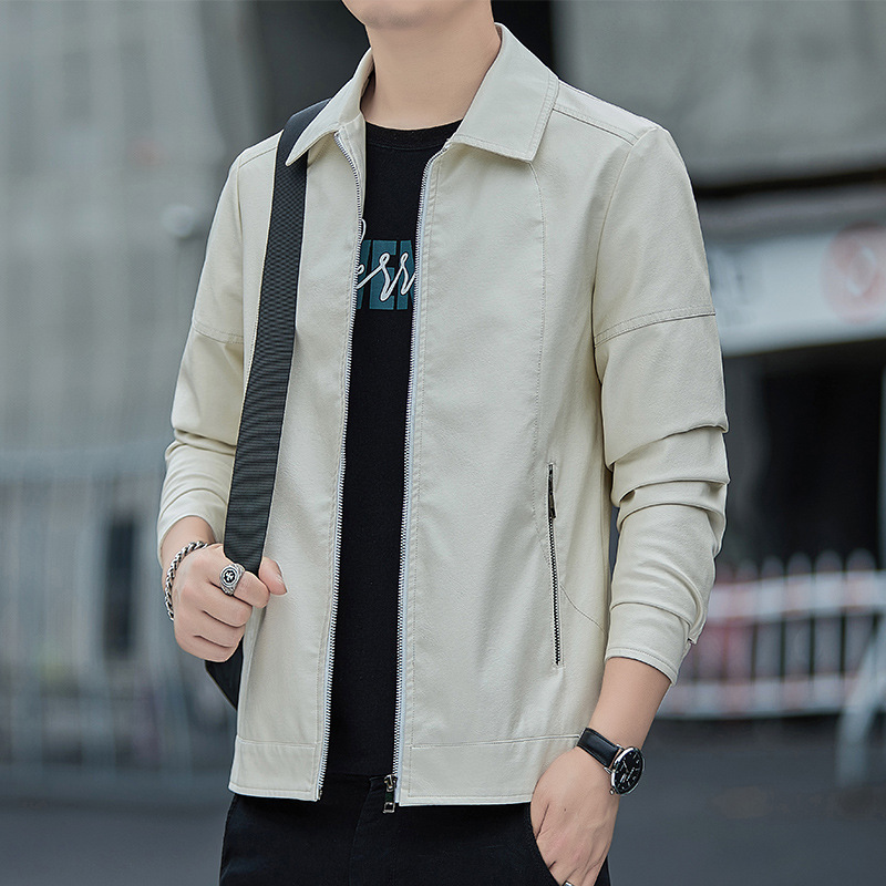 Herrenbekleidung Mode Business All-in-One Freizeitjacke Herren Leder Herren Japanische Mode Herren Reversmantel Herren_voghion.com
