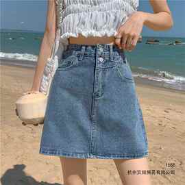 牛仔半身裙女夏季裙子新款2026年潮包臀a字短裙盐系显瘦高腰百搭