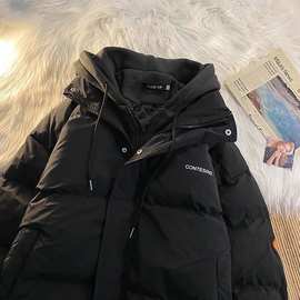 棉袄冬季初中生棉衣中学生宽松连帽加厚外套高中生休闲少女面包服