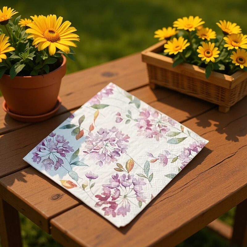 Manufacturers Customize Printed Paper Towels in Various Styles and Specifications, Coral Fish Pattern Color Printed Napkins