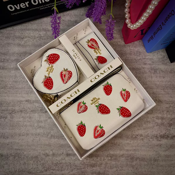 White with strawberries
