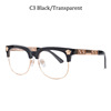Luxury brand sunglasses round frame flat light mirror tide myopia frame 2166 retro