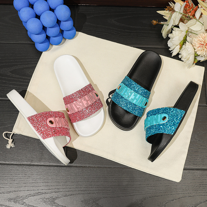2023 new fashion outdoor wear with diamond sequins personality ladies slippers summer vacation beach platform wholesale 2023 new fashion outdoor wear with diamond sequins personality ladies slippers summer vacation beach platform wholesale