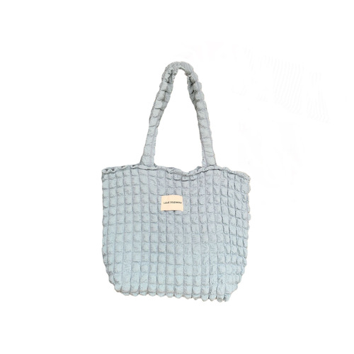 2755 Japanese style cloud bubble flower shoulder bag vest bag female student simple handbag canvas bag