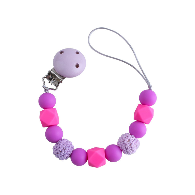 DIY bebé suministros Hemu chupete clip juguete de silicona chupete cadena bebé molar mordedor chupete cadena anti-perdida cadena