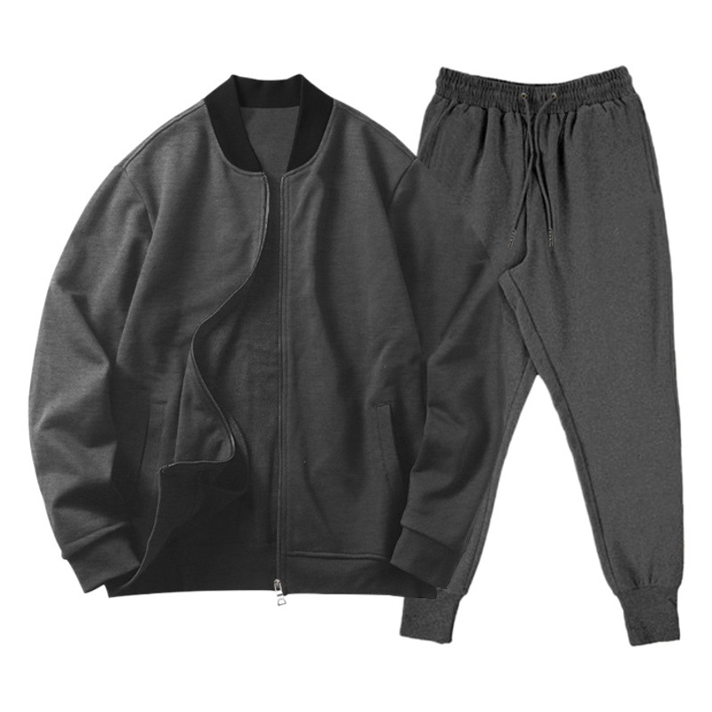 2023 otoño nueva chaqueta de color puro de los hombres de primavera y otoño gota-hombro de moda collar de pie guapo volantes de gran tamaño traje de los hombres