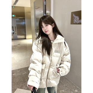 Cotton-padded Coat Cotton-padded Coat PU Leather Coat Women's Winter New Korean Style Loose All-match Warm Bread Coat Thickened Windproof Cotton-padded Coat