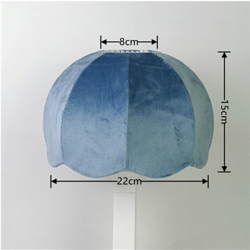 Estilo europeo creativo tela de lana lámpara de mesa sombra Hotel B & B dormitorio Lámpara decorativa accesorios lámparas de iluminación
