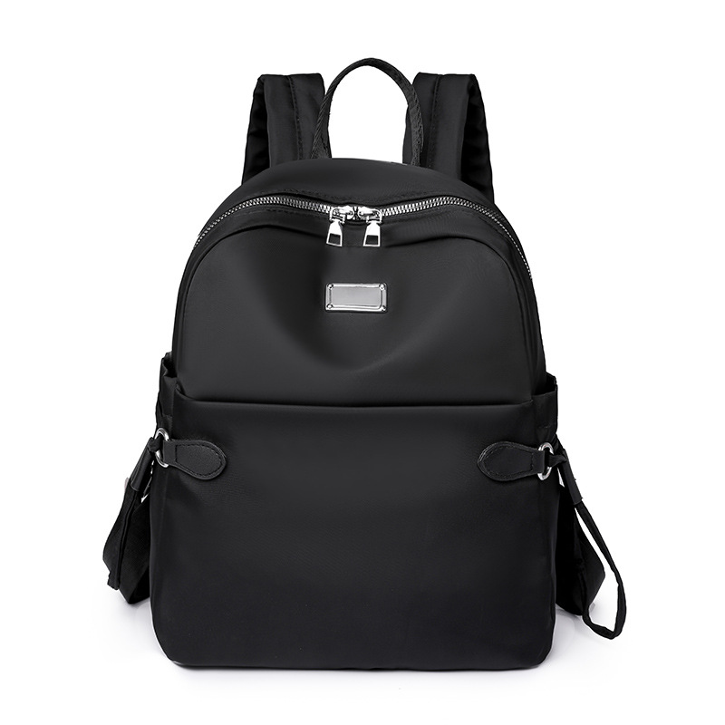 Transfronterizo al por mayor 2024 nueva mochila de nailon para mujer coreana simple y versátil mochila de viaje al aire libre marea