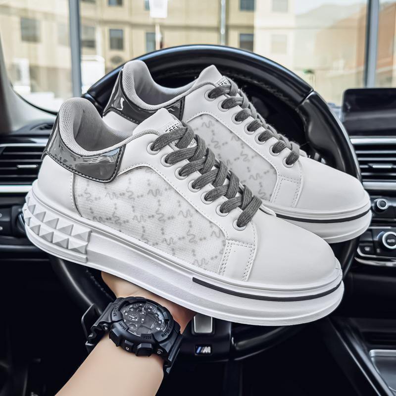 Zapatos de primavera y verano para hombres, zapatos de moda, zapatos de lona a cuadros de nicho, zapatos de punta grande deportivos de marea nacional de corte bajo para hombres