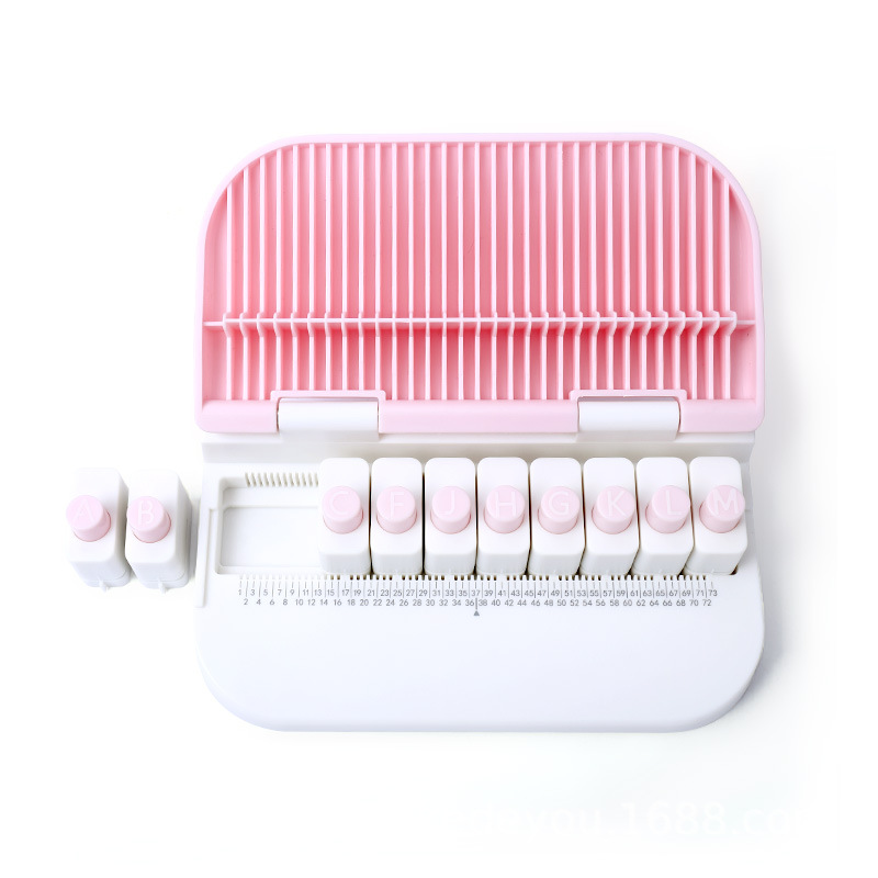 Disponible YJI-ZM letra emblema diy tarjeta de felicitación manual 26 letras de mano letra punch printer