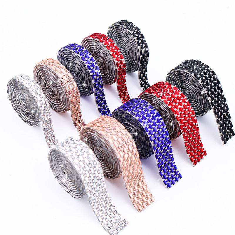 Nuevos productos Telas de diamantes de imitación Accesorios de ropa Cintas de diamantes de imitación Adhesivo Telas de diamantes de imitación autoadhesivas Decoración del hogar Pegatinas de diamantes de imitación Diamantes de imitación