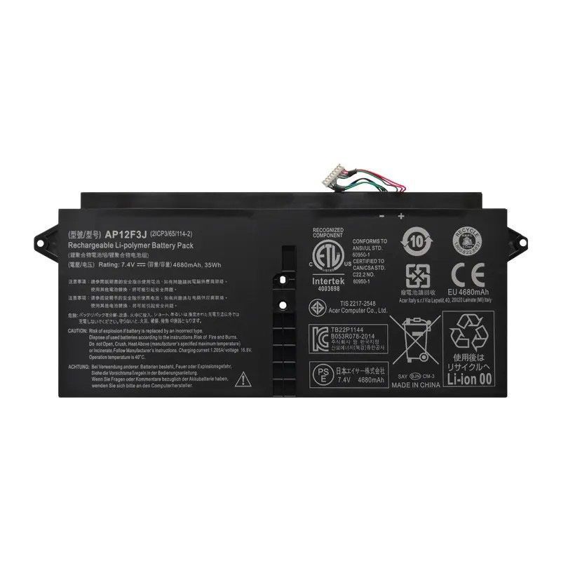 Suitable for Acer Ap12F3J Battery Aspire S7-191 S7 Ultrabook Notebook Battery