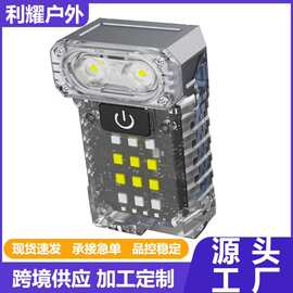 跨境新款头部可旋转工作灯迷你钥匙扣灯维修灯家用应急小夜灯手电
