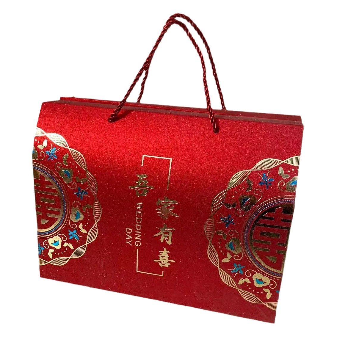 У моей семьи счастливая Свадебная церемония ручная подарочная коробка в китайском стиле позолота Матовая коробка для конфет на день рождения Подарочная сумка оптом