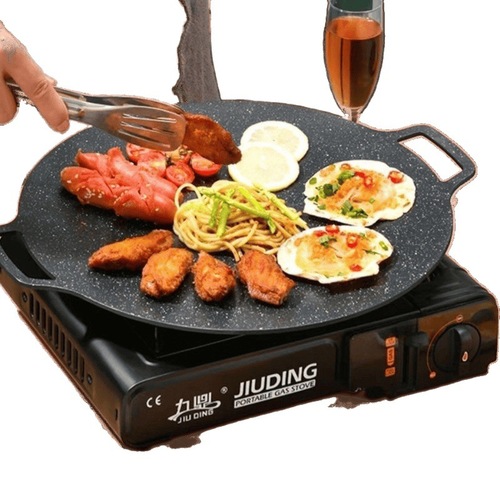 Casting iron pan flat griddle pancake pan iron griddle gas stove household pancake tool buckwheat pancake