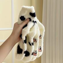 Q 94225 Fleece dinosaur mid-calf socks ���޿�����ů������