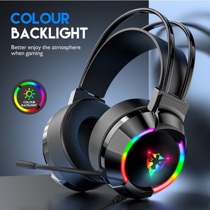 Cross-Border Neutral G606 Gaming Headset Rgb Luminous Head-Mounted 7.1 Wired USB Gaming Headset Computer Headset