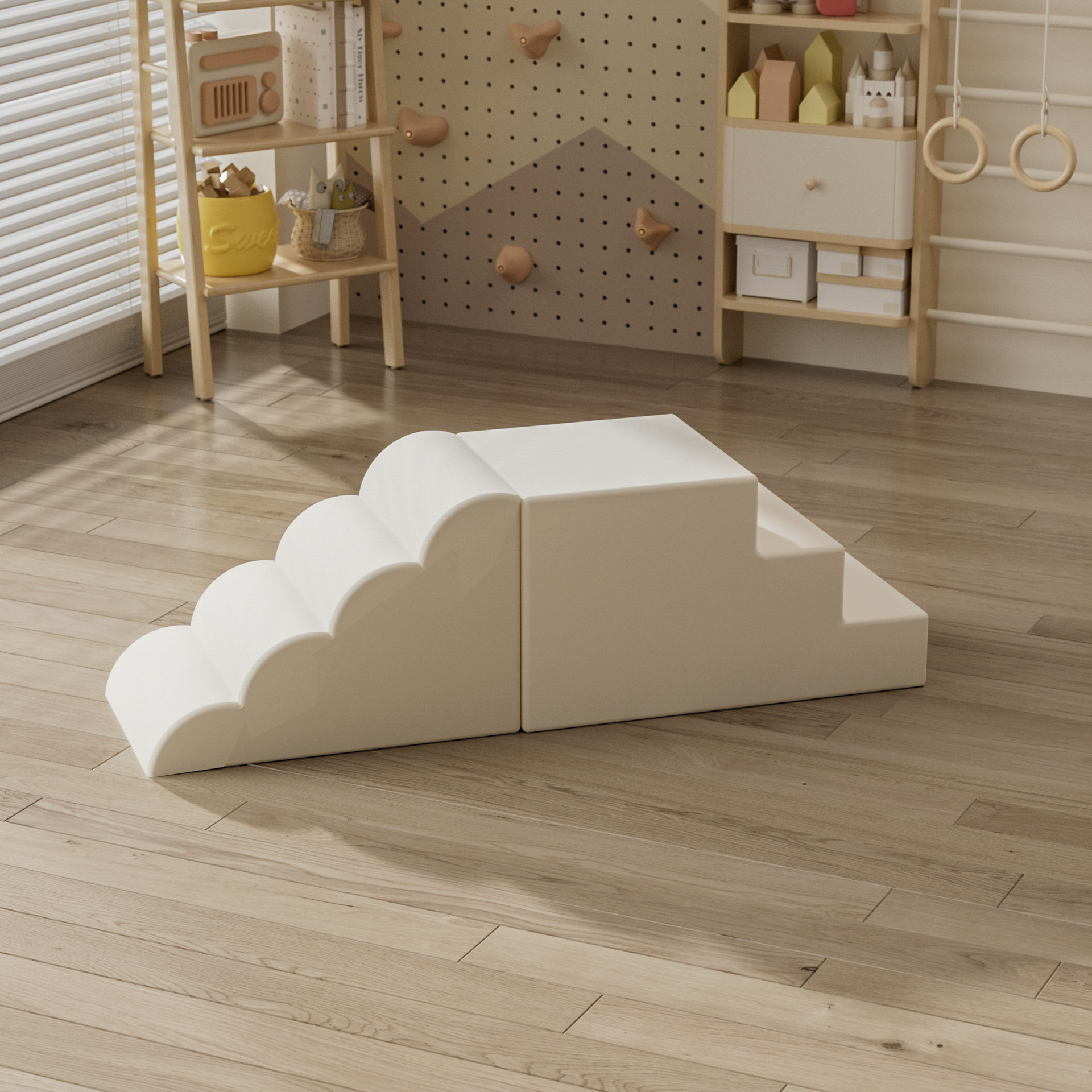 Centro de educación temprana al por mayor transfronterizo, combinación de escalada y deslizamiento de software, entrenamiento de integración sensorial para bebés, tobogán de bolsa suave para interiores para niños