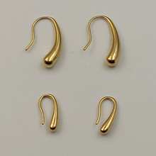 新款韩版不锈钢水滴形百搭耳环耳钉冷淡风小众设计感钛钢耳饰品