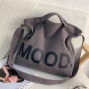 One-shoulder bag, shoulder bag, Japanese capacious cloth bag, for students, Korean style