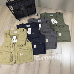 高版本 Car卡哈户外登山钓鱼马甲户外旅行运动休闲百搭复古男女
