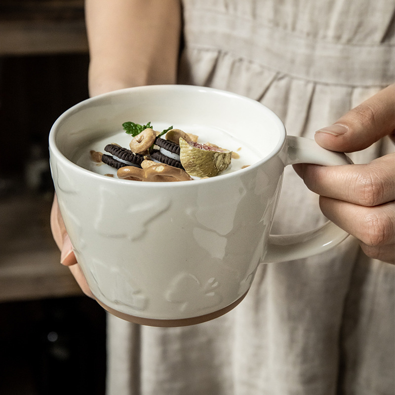 Ventas en caliente de comercio electrónico ventas vintage tazas de desayuno de cerámica tazas de café tazas de regalo de apertura comercial tazas de nicho de tendencia tazas de marca