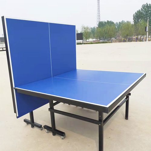Standard indoor table tennis table, household portable with wheels, foldable SMC anti-rain and anti-sun outdoor table tennis table factory