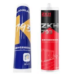 KANKUN（ZKH）新老包装随机中性硅酮耐候密封胶793半透明黑色瓷白