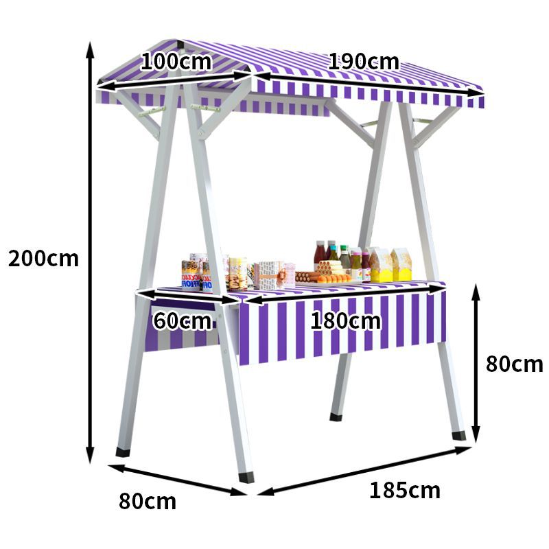1.9 플러스 휠(테이블보 포함) - 줄무늬 보라색