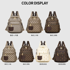 ファッションプリントデザイン盗難防止バックパック韓国スタイルの女性のバックパック外出レジャー多機能バックパックショルダーバッグ