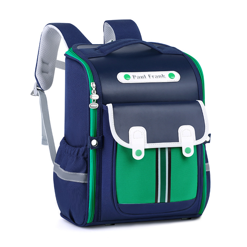 New children's schoolbag, grade 123 to grade 6, reduce the burden and protect the spine. Male and female primary school students shoulder bag printed logo