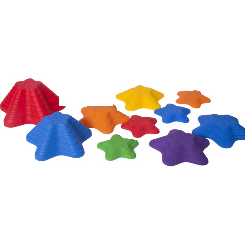 Nueva venta al por mayor estrella de mar Arco Iris Río Piedra equipo de entrenamiento sensorial de enseñanza de los niños kindergarten juguetes de educación temprana hogar