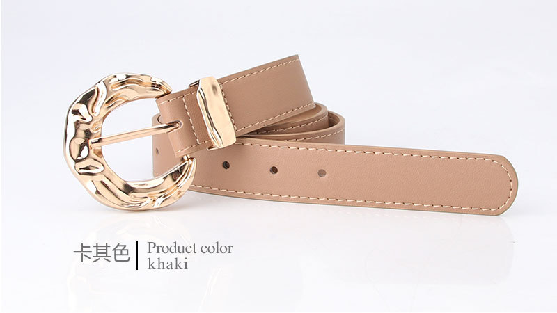 Wholesale Simple Solid Color Metal Pin Buckle Type Belt Nihaojewelry display picture 14