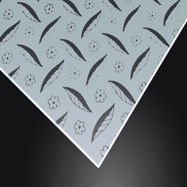 3-8mm 可钢化透明彩色压花玻璃透明布纹海棠七巧板长虹香钻石室内