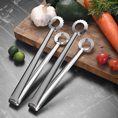 304 stainless steel gold-plated sun clip fried food clip extended anti-scald ultra-long fried oil stick noodle clip