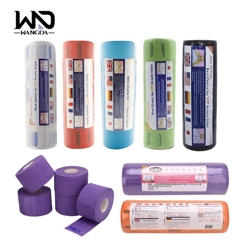 Punto transfronterizo para peluquería, papel para el cuello, peluquería, papel para el cuello, papel para el cuidado del cuello anti-triturado, corte de cabello desechable, papel para el cuello teñido permanente