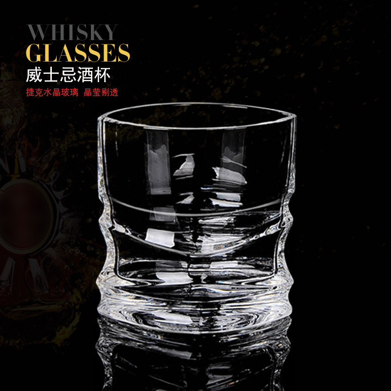 Vaso de vinos de Amazon suministro de vidrio de cristal creativo europeo Vaso de vinos de vinos de whisky de cerveza de bar