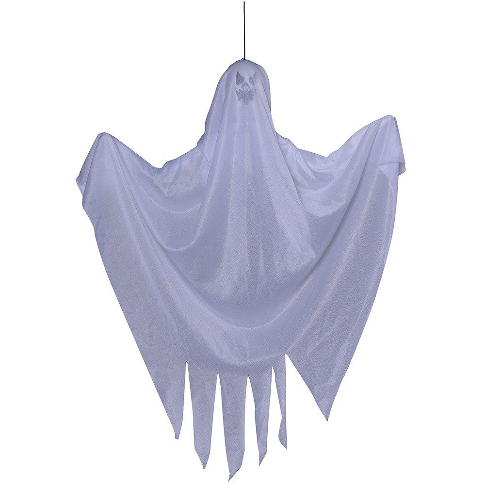 Cruz-frontera decoración de Halloween fantasma colgando fantasma blanco horror fantasma fiesta casa embrujada escena accesorios de decoración