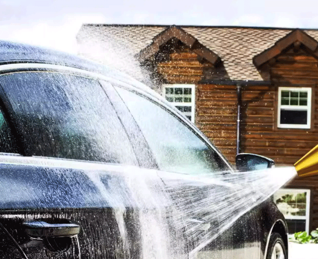 Car wash water gun for home use, yard rinsing spray gun, pressurized hose, high-pressure water gun nozzle, steel nozzle for watering flowers