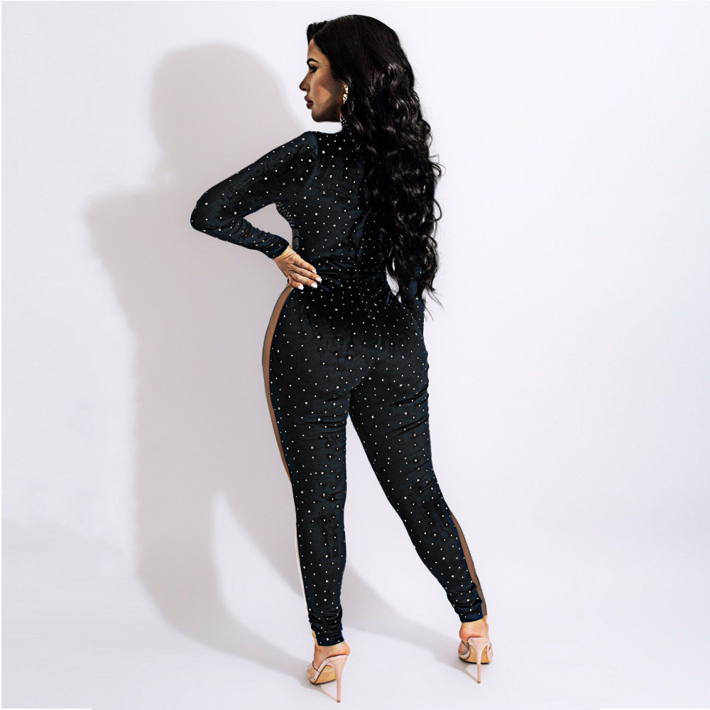 Net Yarn Transparent Jumpsuit NSWNY97178