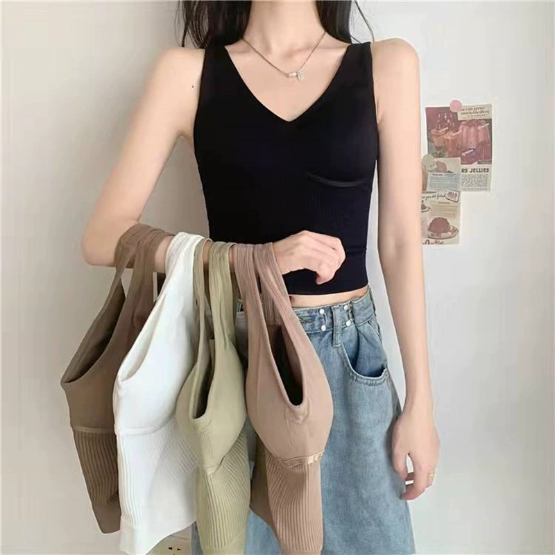 Горячая девушка камзол в Корейском стиле, длинное нижнее белье, женская летняя универсальная внутренняя одежда, верхняя одежда, антиэкспонирующая красота, топ, обернутый грудью