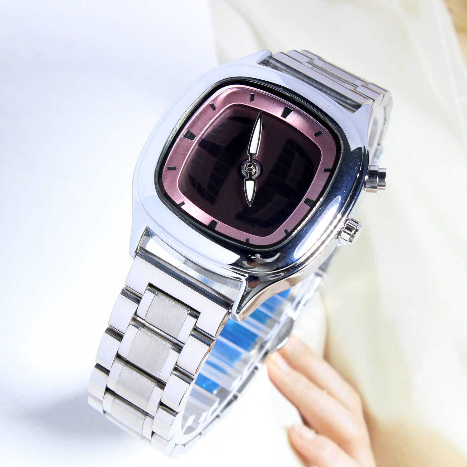 130g Weight Tempered Glass Mirror Material Alloy Strap Material Watch Classification Pointer Display Type Round, Square Dial Shape Daily, Street Occasion Quartz Movement Solid Color Pattern Men's Gender Vintage Style, Simple Style Style Vintage Style Simple Style Solid Color Quartz Watch Women's Watches 1