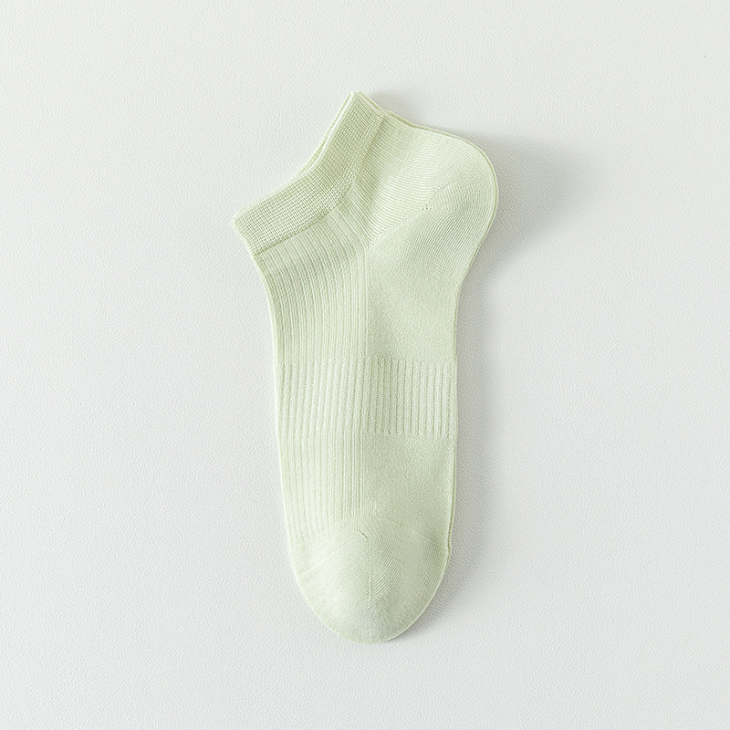 Medias de barco de malla de algodón sólido para mujeres primavera y verano sin costuras calcetines de cabeza para mujeres envases independientes calcetines al por mayor