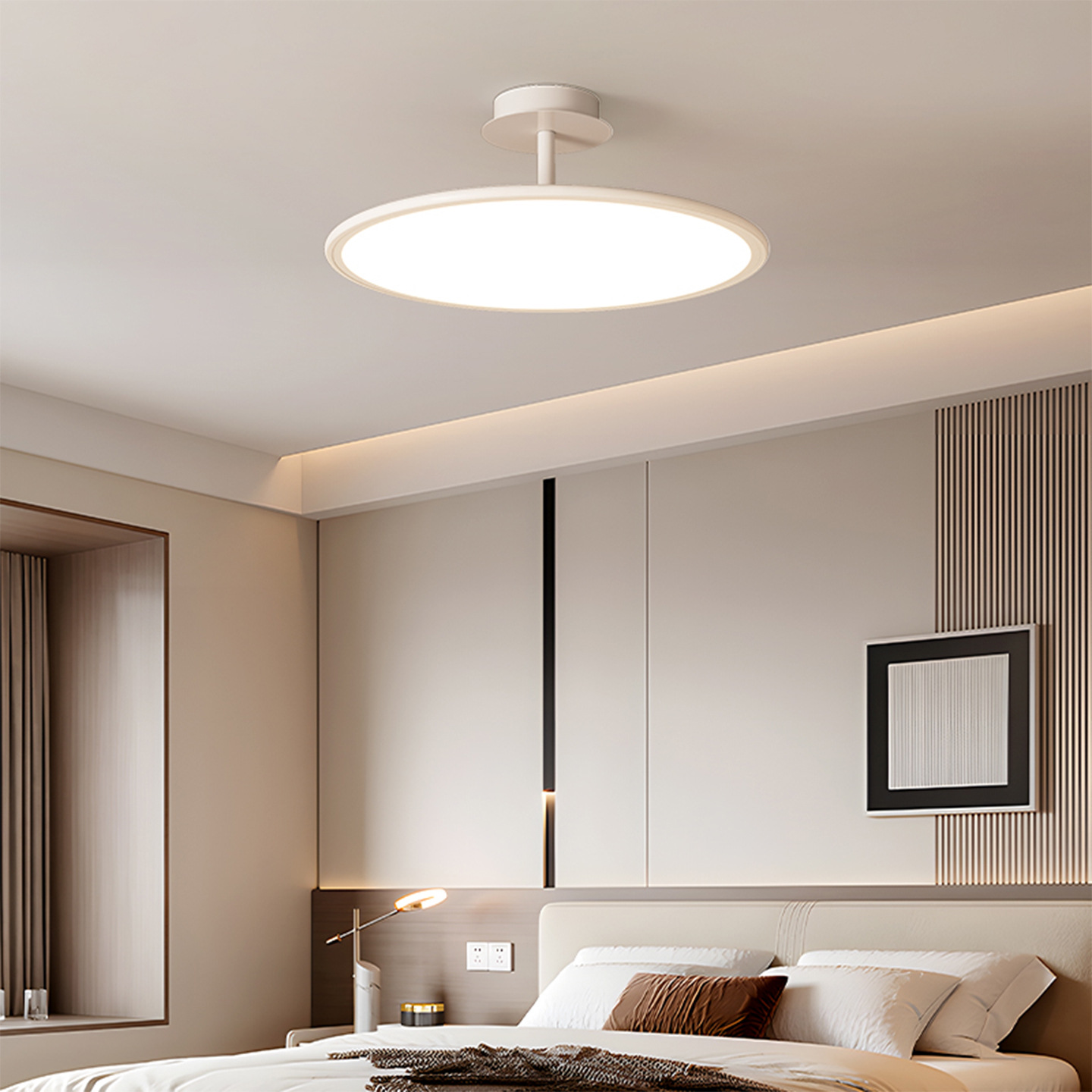 Luz de techo de la sala de estar moderna y minimalista atmósfera de viento crema de la lámpara principal del dormitorio diseño creativo de lámparas de decoración de comedor 115L