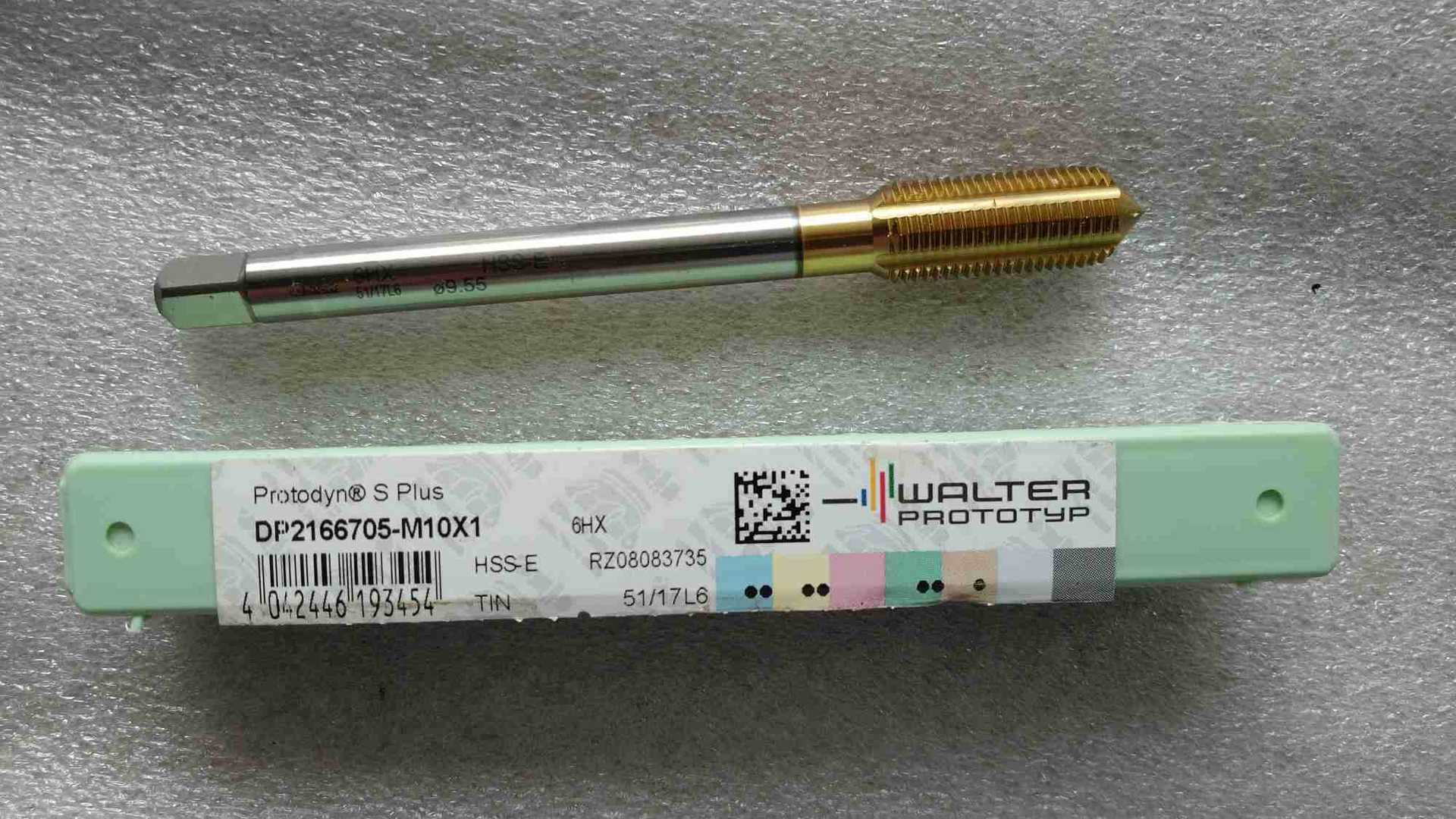 德国瓦尔特涂层挤压细牙丝锥DP2166705M10*1