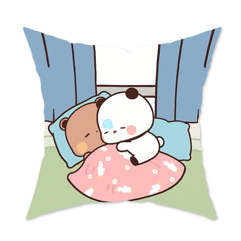 かわいい漫画抱き枕飾りソファリビングルームクッション寝室アニメ柄抱き枕腰枕カバー|undefined