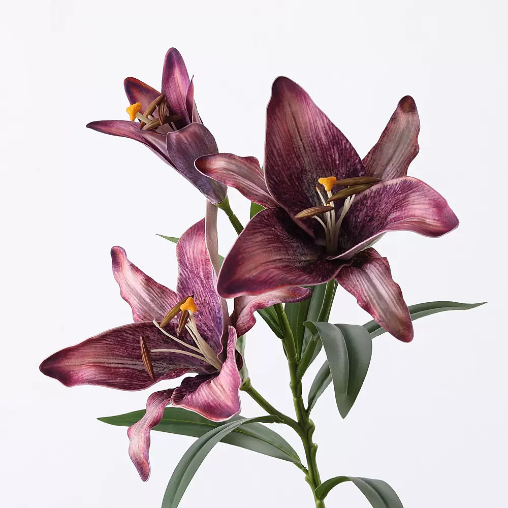 新款仿真油画香水百合花婚庆婚礼现场布置假花婚庆路引手捧花装饰